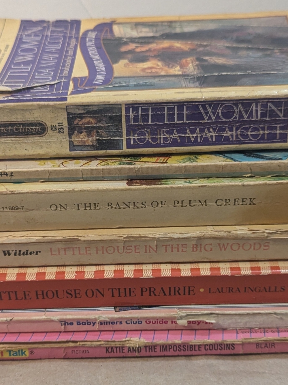 Vintage Little House on the Prairie + Little Women Book Lot - Laura Ingalls Wild